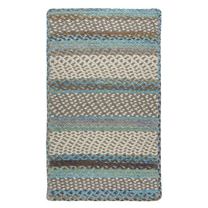 Capel Rugs Wanderer Artisan Crafted Rug – Textured Wool Blend Design Inspired By Global Cultures And Colors Ocean Blue, Tan 34% Wool,33% Nylon,33% Polyester 0228xs00360036435