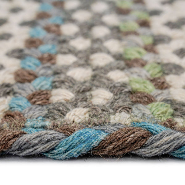 Capel Rugs Wanderer Artisan Crafted Rug – Textured Wool Blend Design Inspired By Global Cultures And Colors Ocean Blue, Tan 34% Wool,33% Nylon,33% Polyester 0228xs00360036435
