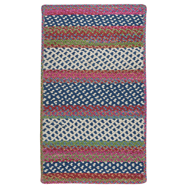 Capel Rugs Wanderer Artisan Crafted Rug – Textured Wool Blend Design Inspired By Global Cultures And Colors Global Blue, Mulit,Colored 34% Wool,33% Nylon,33% Polyester 0228xs00360036455