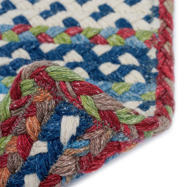 Capel Rugs Wanderer Artisan Crafted Rug – Textured Wool Blend Design Inspired By Global Cultures And Colors Global Blue, Mulit,Colored 34% Wool,33% Nylon,33% Polyester 0228xs00360036455