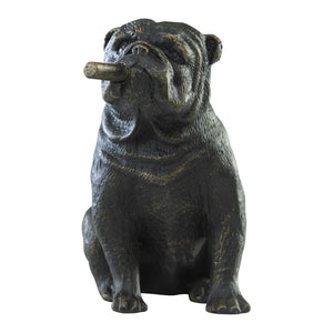 Mini Bulldog Sculpture Old World 02295 Cyan Design