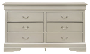 English Elm Louisphillipe G02103-D Dresser In Silver Champagne - Elegant Storage Solution For Modern Bedrooms B078107839