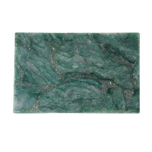 Green Aventurine Box - Handcrafted Decorative Stone Storage with Unique Color Variations & Sheen
