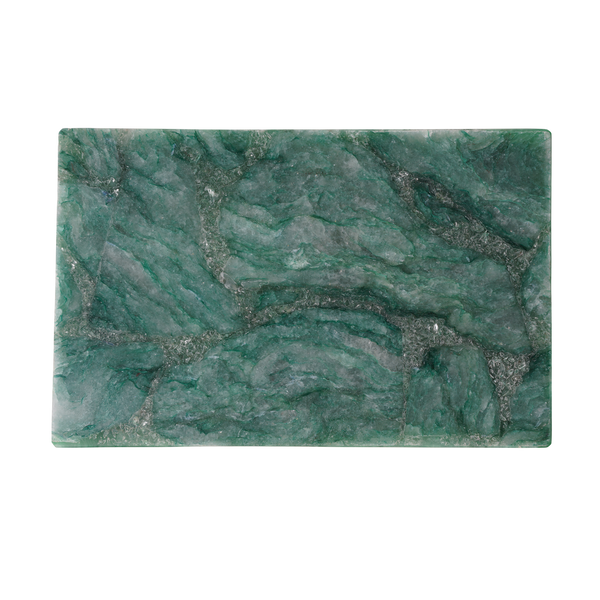 Green Aventurine Box - Handcrafted Decorative Stone Storage with Unique Color Variations & Sheen