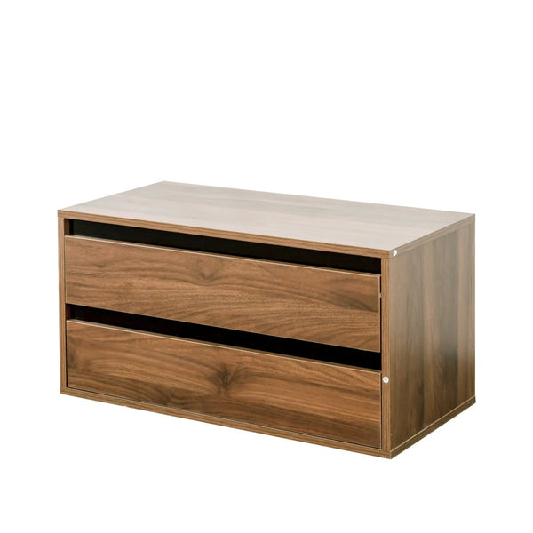 English Elm Stackable Modern Storage Cabinet – Versatile Mounted Solution With Drawers & Display Shelf For Any Room W331P289154-GIGA