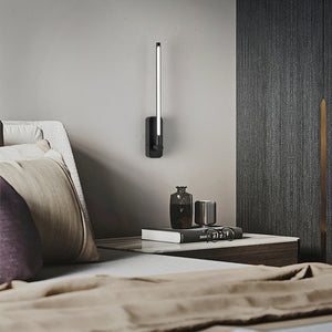 English Elm Rechargeable Magnetic LED Wall Lights 2-Pack with Remote, Dimmable 3CCT Timer Anti-Rust Black W2312P374960