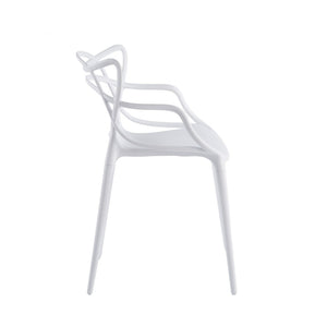 English Elm 1+4,5pieces Mid-century Dining Set White Mdf Top Tapered Metal Legs Seats Six W3766S00010