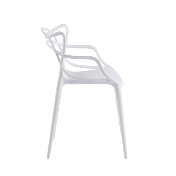 English Elm 1+4,5pieces Mid-century Dining Set White Mdf Top Tapered Metal Legs Seats Six W3766S00010