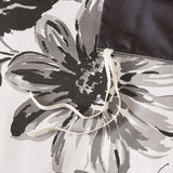 Intelligent Design Dorsey Transitional Floral Print Duvet Cover Set ID12-1967 Black/White