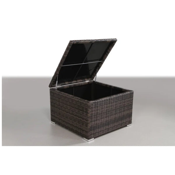 English Elm Fully Assembled Outdoor Rattan Wicker 6-Person Seating Group With Hidden Storage & Cushions B120S00160