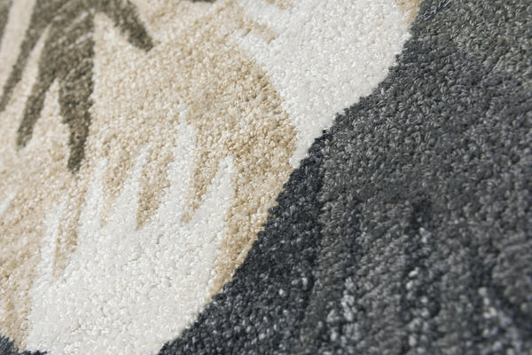 Alora Decor Mirage Plush Hand-Tufted Gray Rug With Recycled Polyester, Shabby-Chic Floral Motif For Versatility 8'9" x 11'9" 02302310100338919
