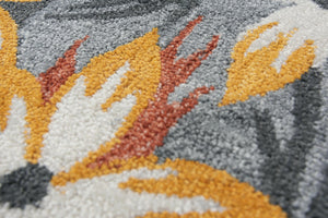 Alora Decor Mirage Hand-Tufted Recycled Polyester Rug — Shabby Chic Tropical Palette, Plush Full-Loop Texture 8'9" x 11'9" 02302310300168919