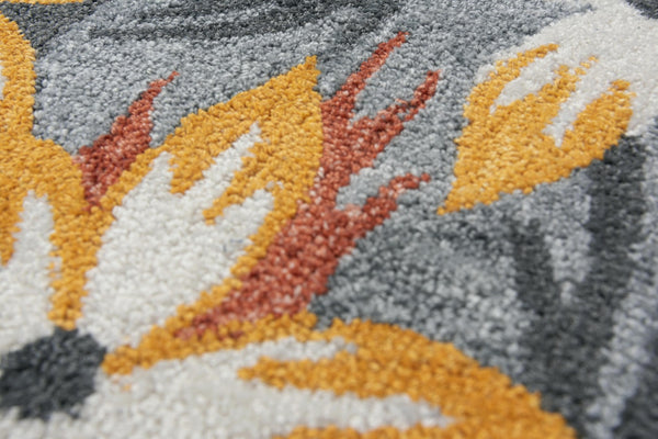 Alora Decor Mirage Hand-Tufted Recycled Polyester Rug — Shabby Chic Tropical Palette, Plush Full-Loop Texture 8'9" x 11'9" 02302310300168919