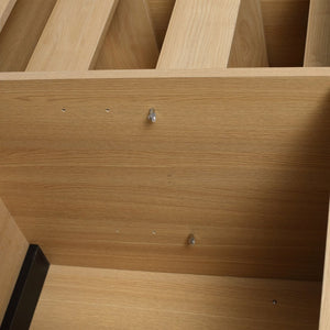 English Elm 60" Freestanding Bathroom Vanity With Double Sink, Soft-Close Doors & Drawers In Original Oak Finish P2 W1972P315237-GIGA