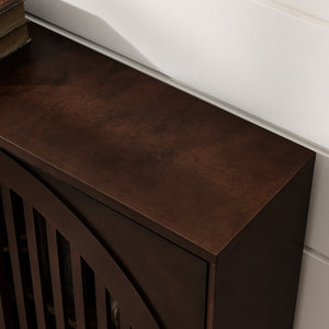 English Elm Mid Century Modern Fluted Sideboard Cabinet - Elegant Storage Solution For Narrow Spaces & More! W1801P362149