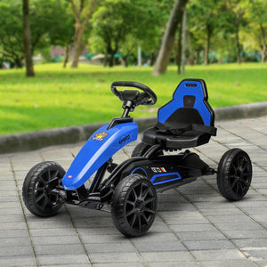 English Elm Aosom Kids Pedal Go Kart Sporty Ride on with Adjustable Seat and Eva Wheels W2225P229169