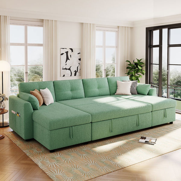 English Elm Swivel Barrel Accent Chair Chenille Tufted Round Club Seat for Living Room Lounge Green N719S002210F