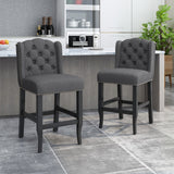 Christopher Knight Home® - Noble House - Foxcroft Wingback Counter Stool - Set of 2