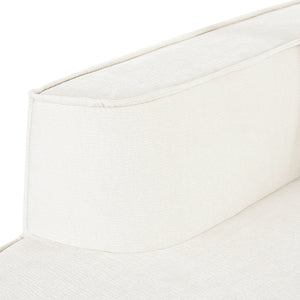 English Elm U_Style Modern Sectional Sofa with Curved Design, Luxurious Chenille Upholstery, Foam+Pocket Spring Comfort Beige WY000417AAA