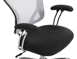 OSP Home Furnishings Gianna Task Chair White/Linen Black