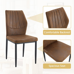 English Elm Table Set Oval Tempered Glass 71 Inch Top with Eight Faux Suede Chairs Modern Dining W1151S04760