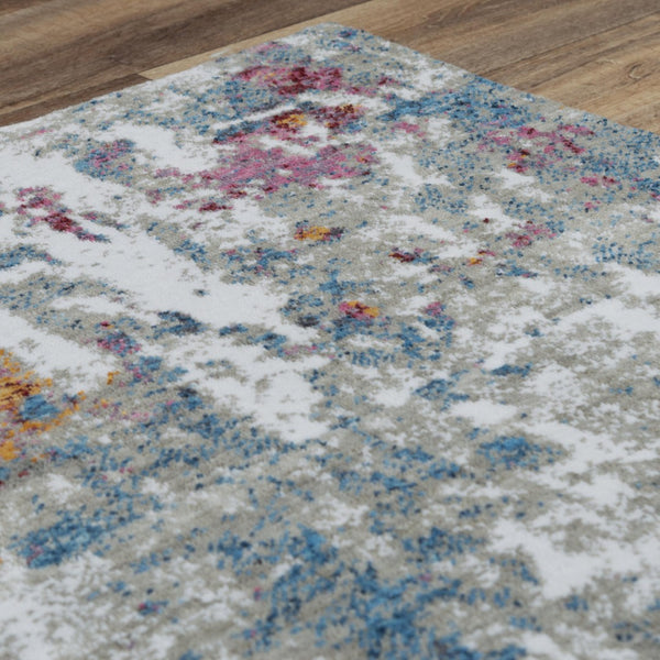 Alora Decor Sanction Abstract Jewel-Tone Area Rug In Recycled Polyester — Stain-Resistant, Power-Loomed Luxury Feel 5'2" x 7'9" 02502510633095279