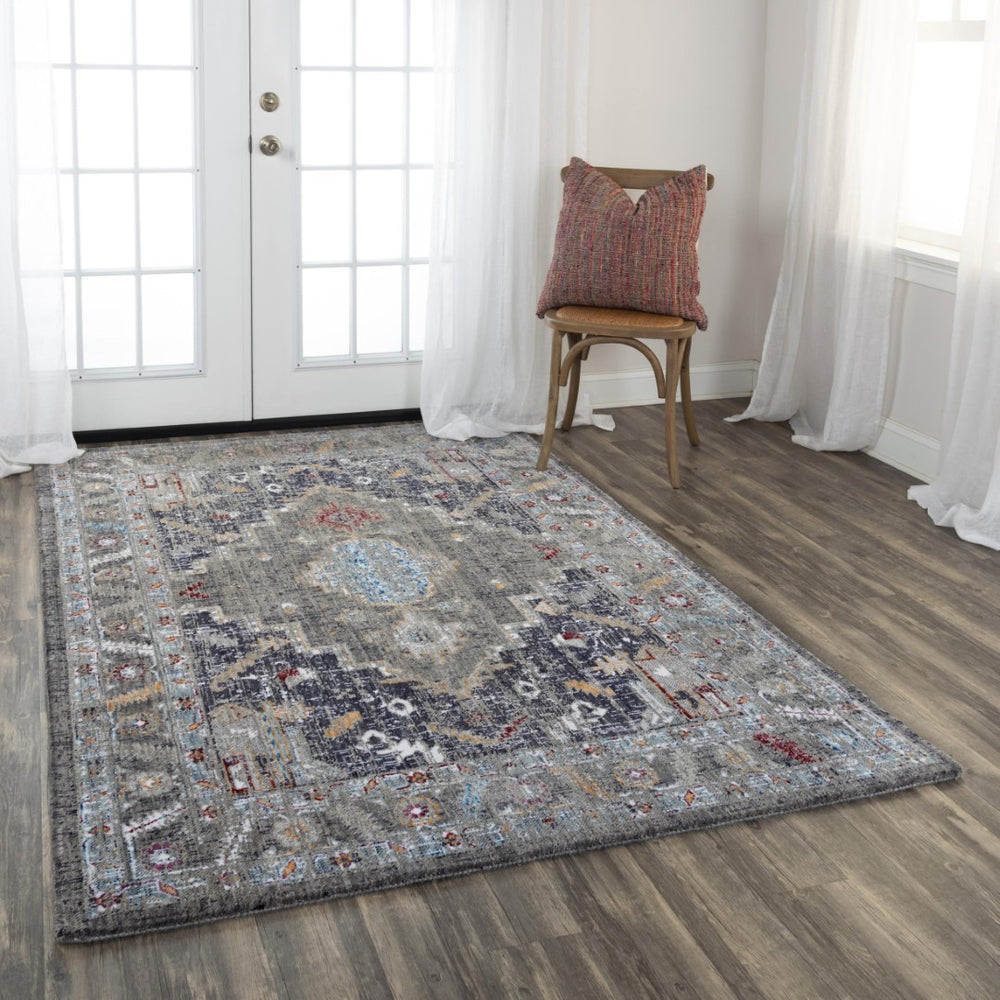 Alora Decor Sanction Eco-Friendly Vintage Area Rug — Power-Loomed Recycled Polyester, Neutral Accent Hues 9' x 12' 02502510800330912