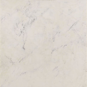 English Elm Square Marble Top Coffee Table with Black Crisscross Metal Frame, White & Gray Marble Accent Top魅 B016P370664