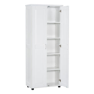 English Elm Storage Compact Two-Door Cabinet with Adjustable Shelf, Anti-Tip Safety, MDF Durability for Home Organizing White WF323346AAK