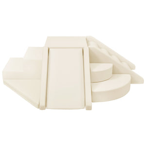 English Elm 9-piece Soft Foam Toddler Climbing Play Set with Velcro Blocks for Indoor Playrooms Beige N710P444692K