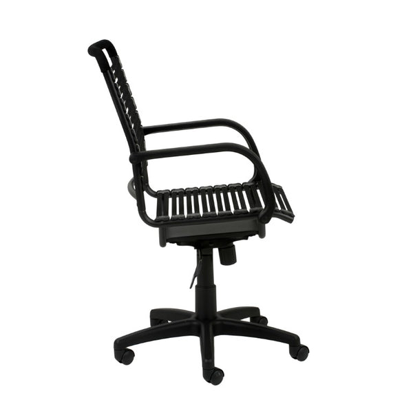 EuroStyle Bungie High Back Bungee Cord Task Chair with Airflow Seat and Steel Frame Support 02570BLK