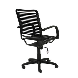 EuroStyle Bungie High Back Bungee Cord Task Chair with Airflow Seat and Steel Frame Support 02570BLK
