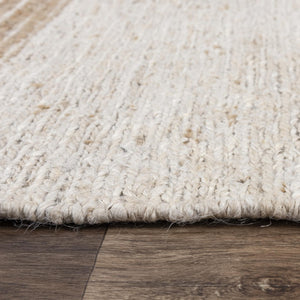 Alora Decor Bali Hand-Woven 100% Jute Rug With Subtle Dhurrie Pattern, Beige Boho Texture For Versatile Rooms 5' x 7'6" 02602610204550576