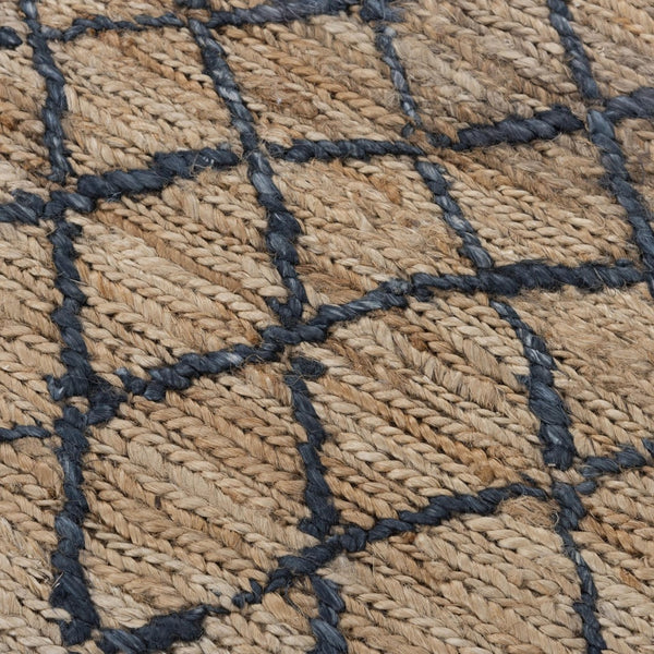 Alora Decor Bali Hand‑Woven 100% Jute Rug — Bohemian Neutral Texture With Hand‑Serged Edges For Layering Decor 10' x 14' 02602610700551014