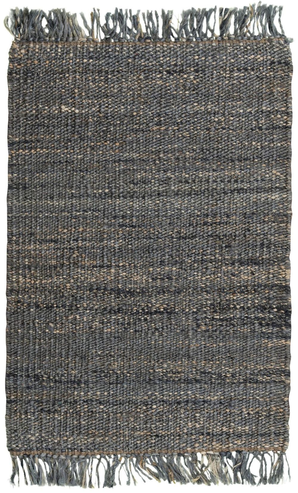 Alora Decor Bali Hand-Woven Gray Jute Dhurrie Rug — Sustainable Boho Texture, Low-Profile Durable Foundation 9' x 12' 02602610900330912