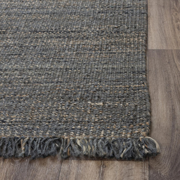 Alora Decor Bali Hand-Woven Gray Jute Dhurrie Rug — Sustainable Boho Texture, Low-Profile Durable Foundation 9' x 12' 02602610900330912