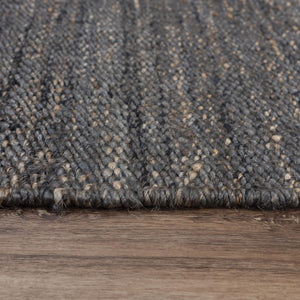 Alora Decor Bali Hand-Woven Gray Jute Dhurrie Rug — Sustainable Boho Texture, Low-Profile Durable Foundation 9' x 12' 02602610900330912