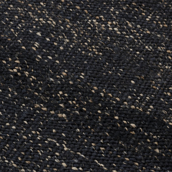 Alora Decor Bali Hand-Woven Black Jute Rug — Bohemian Dhurrie Texture, Durable Natural Fibers, Low-Maintenance 10' x 14' 02602611000061014
