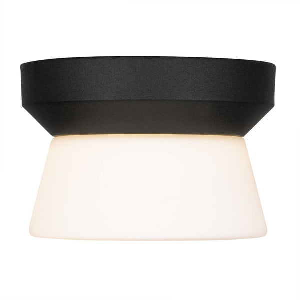 English Elm 7 Inch Led Flush Mount Ceiling Light with Etched Glass Diffuser for Modern Interiors B370P399114