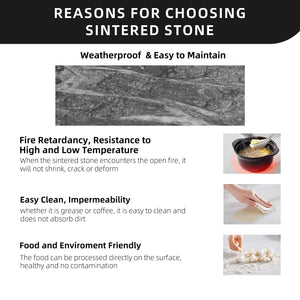 English Elm Modern 7Pc Outdoor Patio Dining Set With Black Marble-Look Table, 4 Chairs & 2 Swivel Rockers W1886S00015