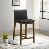 English Elm Ashcroft Furniture - Shannon Counter Chair In Black Vegan Leather