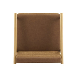 English Elm Christopher Knight Home® - Counter Stool Mid-Century Modern Set of 2 with Metal Frame, Soft Cushions & Solid Wood Armrests Black+Brown N771P247153W