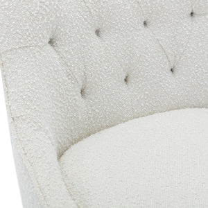 OSP Home Furnishings Tindal Office Chair White Boucle