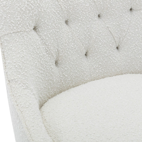 OSP Home Furnishings Tindal Office Chair White Boucle