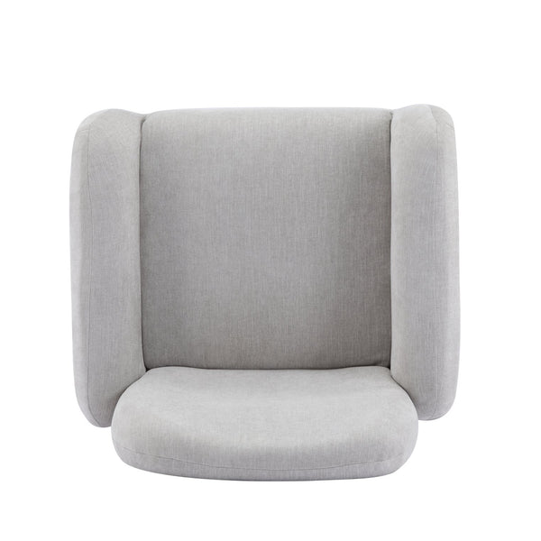 English Elm Christopher Knight Home® - Audrey Ergonomic Armchair with Plush Cushion and Solid Wood Frame for Stylish, Durable Comfort Grey 33.25 L x 29.75 W x 16.75 H N776P291712G