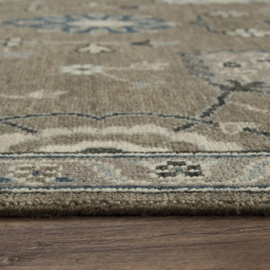 Alora Decor Mila Hand‑Tufted Floral Transitional Rug In Brown Blue Charcoal — Plush Wool-Tencel Blend, Durable Elegance 10' x 14' 02702710400121014