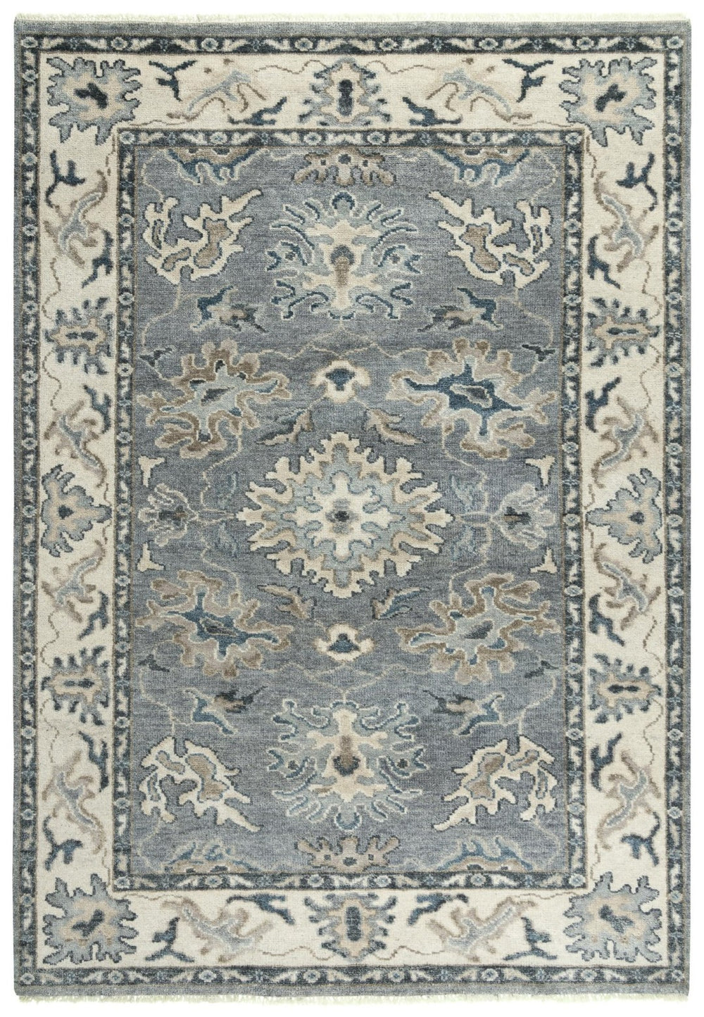 Alora Decor Mila Hand-Knotted Gray Transitional Rug With Wool-Tencel Blend For Durable Softness And Timeless Style 10' x 14' 02702710500331014