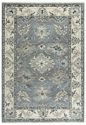 Alora Decor Mila Hand-Knotted Gray Transitional Rug With Wool-Tencel Blend For Durable Softness And Timeless Style 10' x 14' 02702710500331014