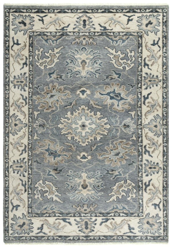 Alora Decor Mila Hand-Knotted Gray Transitional Rug With Wool-Tencel Blend For Durable Softness And Timeless Style 10' x 14' 02702710500331014