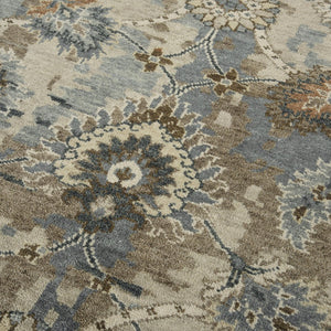 Alora Decor Mila Hand-Knotted Beige Rectangle Rug With Wool-Tencel Blend — Durable, Soft, Transitional Style 10' x 14' 02702710600041014